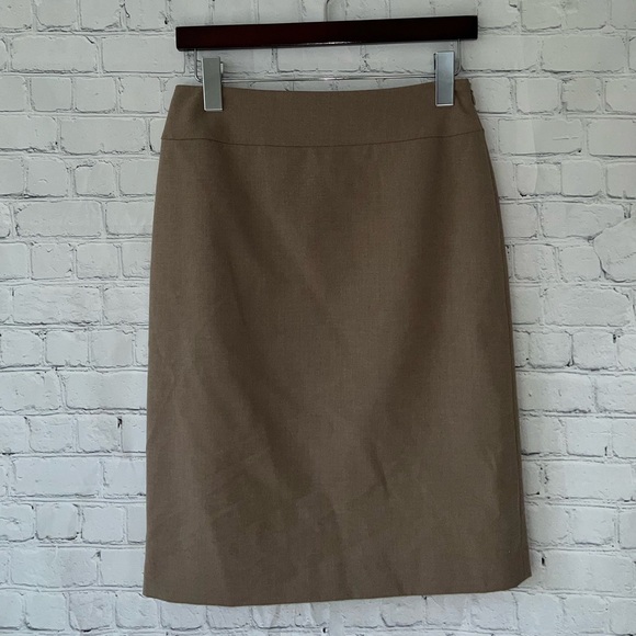 Light Brown / Gray Dress Skirt size 2 - Picture 2 of 11